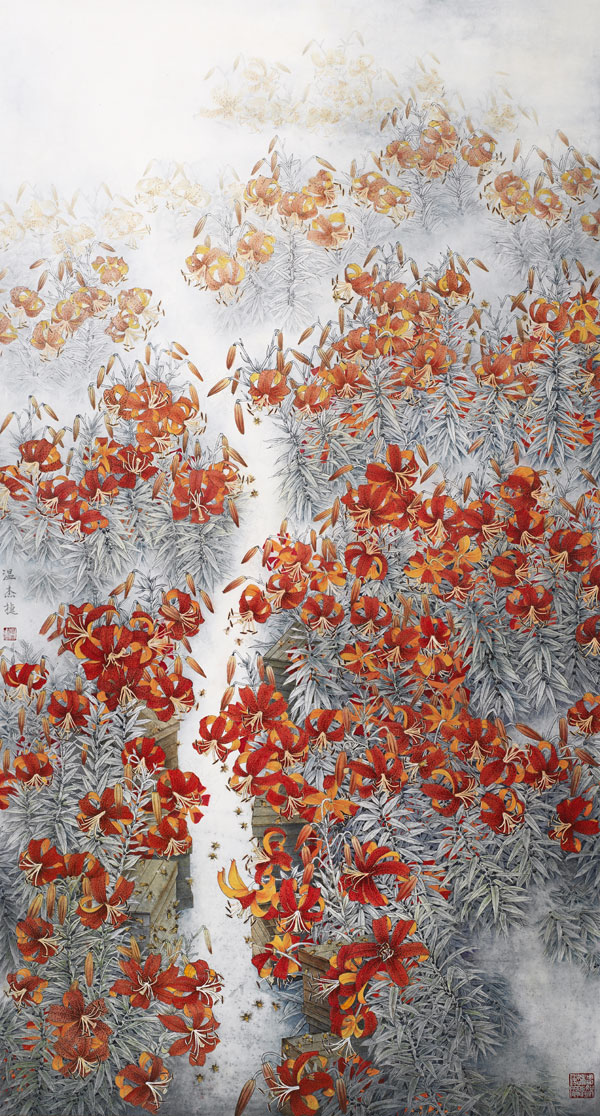 山丹丹开花红艳艳